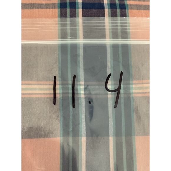 Foundry Button Down Shirt Mens Sz XLT Tall Pink Blue‎ Plaid Short Sleeve Cotton - Picture 7 of 7